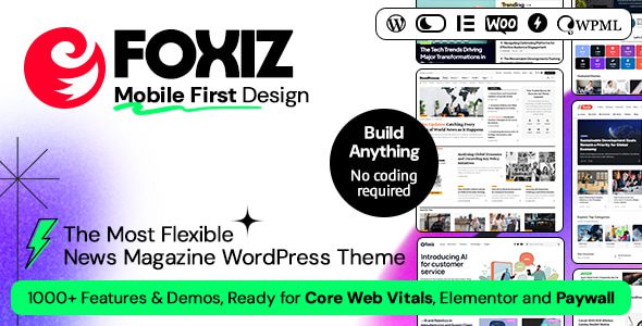 Foxiz 2.6.3 - WordPress Newspaper News and Magazine